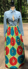 Load image into Gallery viewer, Green &amp; Red Circles MiREE skirt
